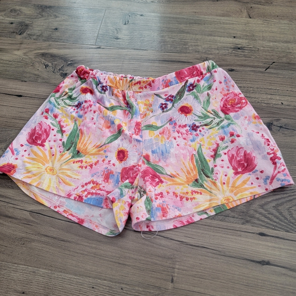 Grace & Lace Floral Lightweight Short Size Small